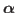 $\boldsymbol{\alpha}$
