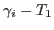 $\gamma_{i}-T_{1}$