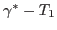 $\gamma^{*}-T_{1}$