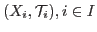 $(X_{i},\mathcal {T}_{i}), i \in I$