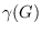 $\gamma(G)$