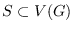 $S \subset V(G)$